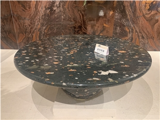 Black Galaxy Quartz Polished Table