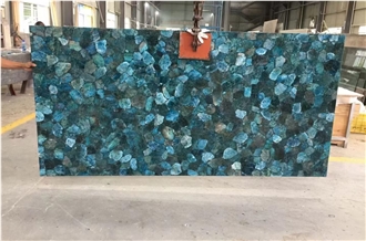 Blue Crystal Gemstone   Semiprecious Stone Tiles