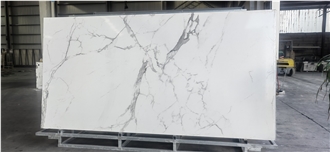 Milan White Glossy Polished Sintered Stone Slabs
