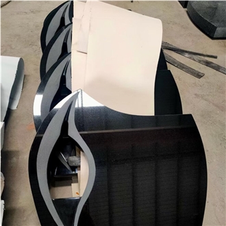 Black Granite Monument Russian Style