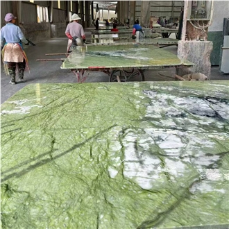 Verde Ming Green Apple Green Marble Slab  Tiles