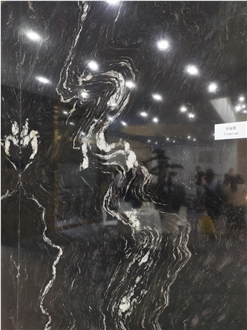 Black Cosmic Granite (Titanium Granite) Slabs