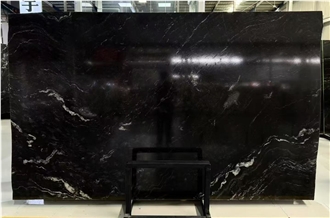 Black Snowflake Granite Slab