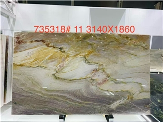 Calacatta Macaubas Quartzite Slabs For Interior Design