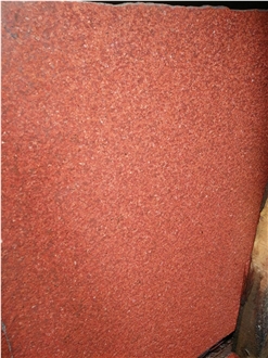 China Zhangpu Dyed Red Granite Polished  Slabs
