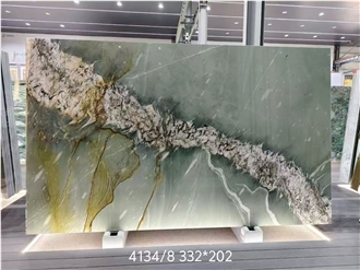Dragon Green Quartzite Slabs For Interior Designs Tiles