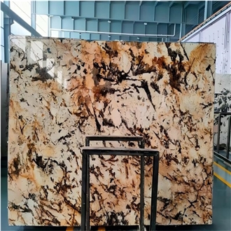Golden Snow Mountain Brazil Granite Slabs
