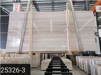 Good Price White Wood Marble Slab Wall Tiles