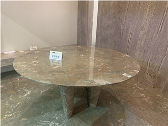 Green Jade Marble Round Dining Table