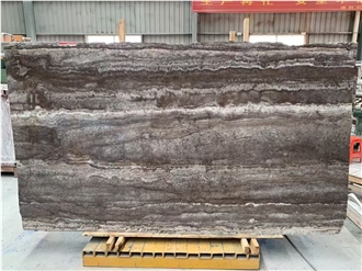 High Quality Turkey Silver Grey Travertine Slabs