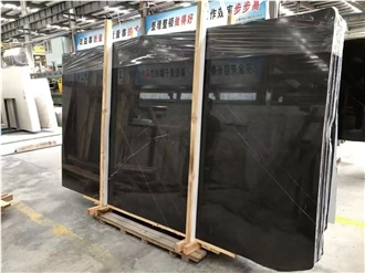 Hot Sale Nero Marquina Marble Slabs Chinese Black Marble