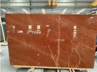 Iran Coral Red Marble Slabs For Interior Decoration