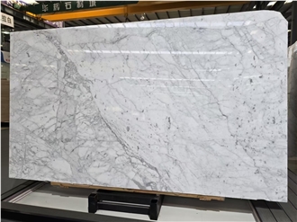 Italy Stable Quality Statuario White Marble Slabs