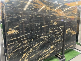 Natural Stone Cosmos Gold Polished Granite Slabs