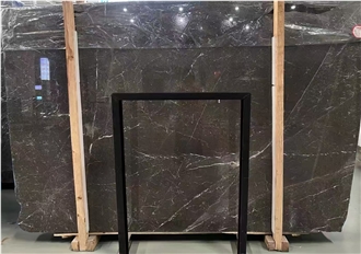New Polished Olive Grey Marble Slabs