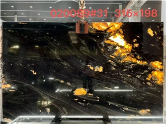 New Polished Prada Black Granite Slabs