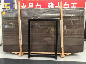 Obama Wood Marble Brown Slabs Elegant Tiles