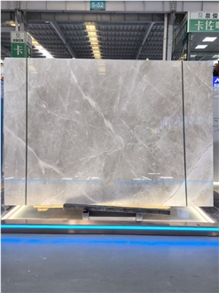 Polished Tundra Grey Marble Slabs Wall Tile