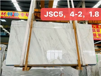 Polished Volakas White Marble Slab Tiles