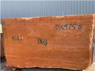 Red Travertine Blocks