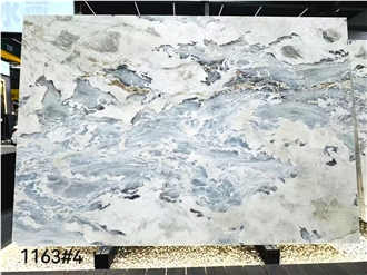 Tiffany Blue Quartzite  Slabs For Interior Luxury Design