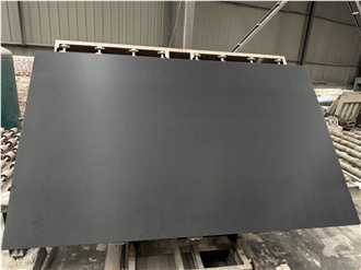 Absolute Black Granite Slabs Leather Finish