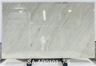 Aurora Perola White Marble Slabs