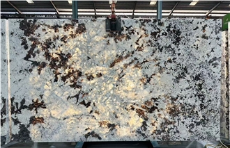 Brazil Branco Alpinus White Granite Slabs