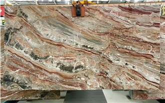 Italy Arabescato Orobico Rosato Monica Red Marble Slabs