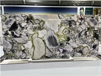 Luxury Ice Jade Marble Slabs White Beauty Marble