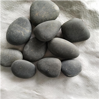 Washed Black River Pebbles Stone For Garden Landscaping
