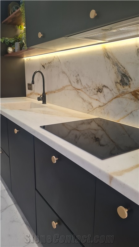 Calacatta Murano Marble Kitchen Countertop