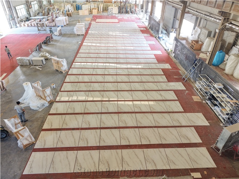 Guangxi White Natural Marble Tiles