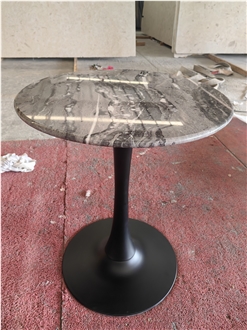 Italy Venetian Brown Marble Round Table Tops