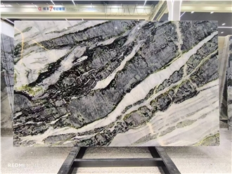 Northern Snow Cedar Marble Slab Pattern