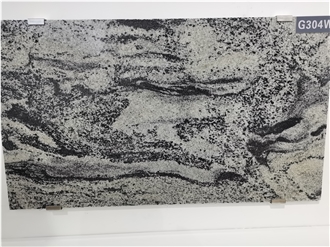 Silver Clouds Flow Granite (G304W) Slabs, Tiles