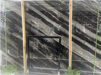China 45 Degree Black Marble Slabs