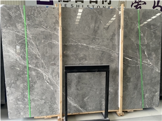 Hermes Grey Marble Slabs For Interior Using