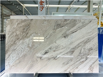 Italy Palissandro White Marble Slabs For Decoration