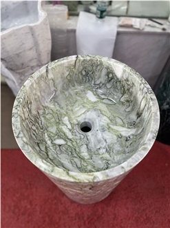 Natural Green Marble Wash Basin