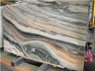 Rainbow Seven Star Red Danxia Red Marble Slabs