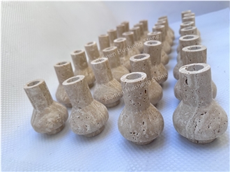 Classic Travertine Home Decor Candle Holder