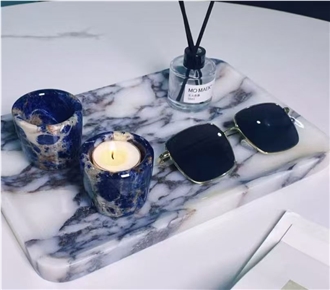 Home Decor Marble Stone  Candle Holder