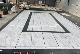 Calacatta Carrara White Marble Floor Tile