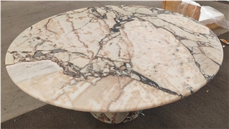 White Marble Round Dining Tables