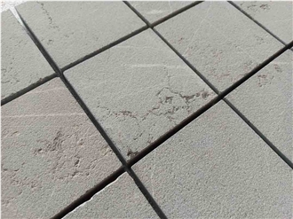 Pietra Gray Marble Sandblasted Tiles