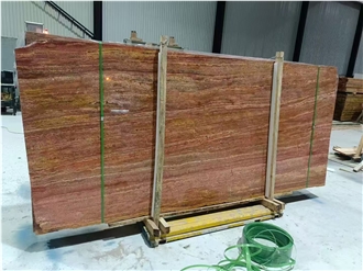 Red Travertine Slabs