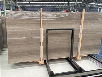Wooden Grey Marble Slabs