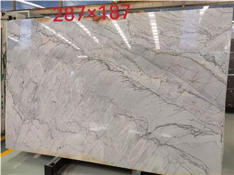 YUANDA Brazilian Fish Belly White Quartzite Slabs