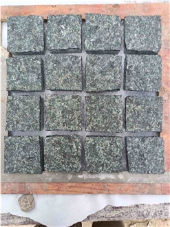 Olive Green Granite Cobblestone Sets